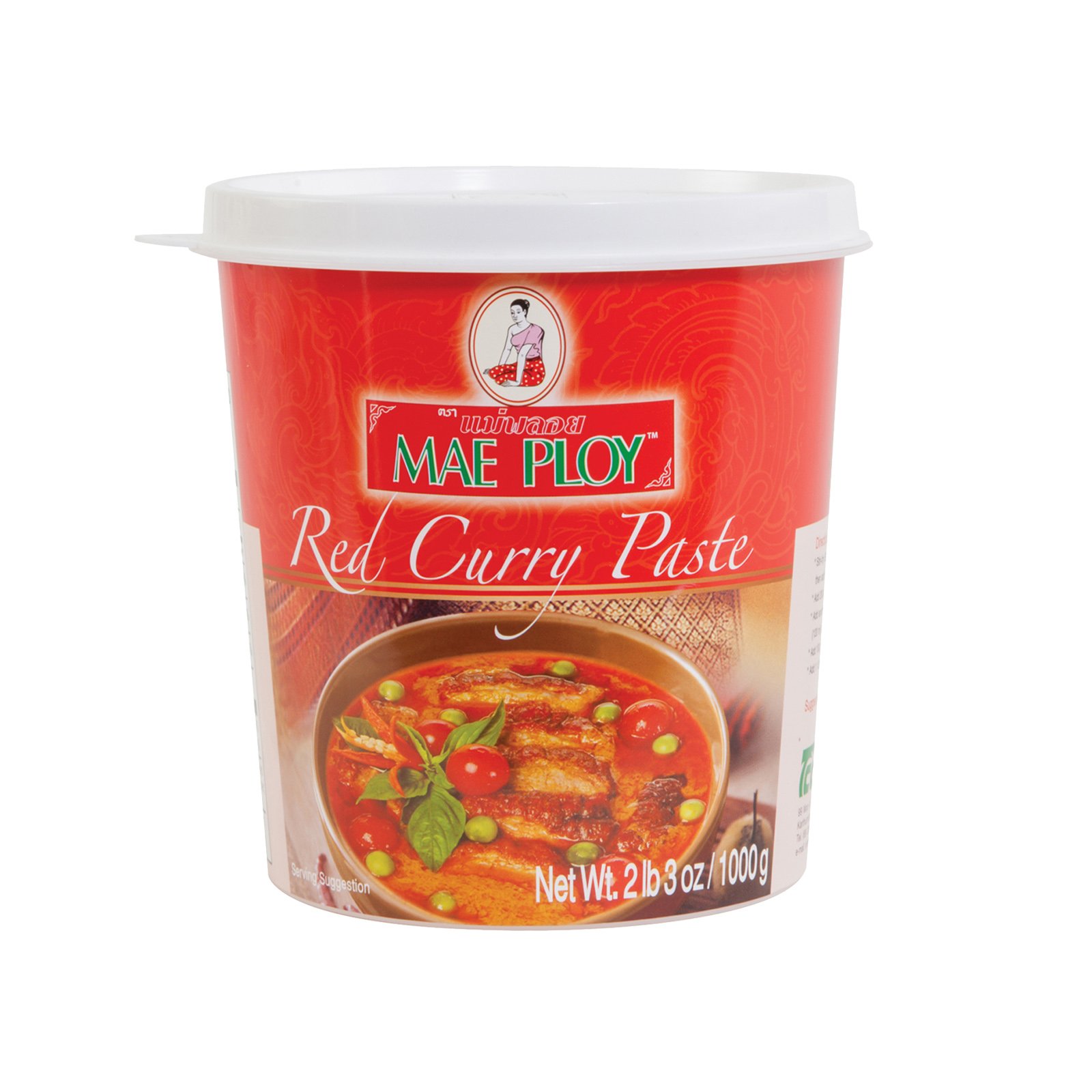 MAE PLOY RED CURRY PASTE 1KG Talard Thai Food Service