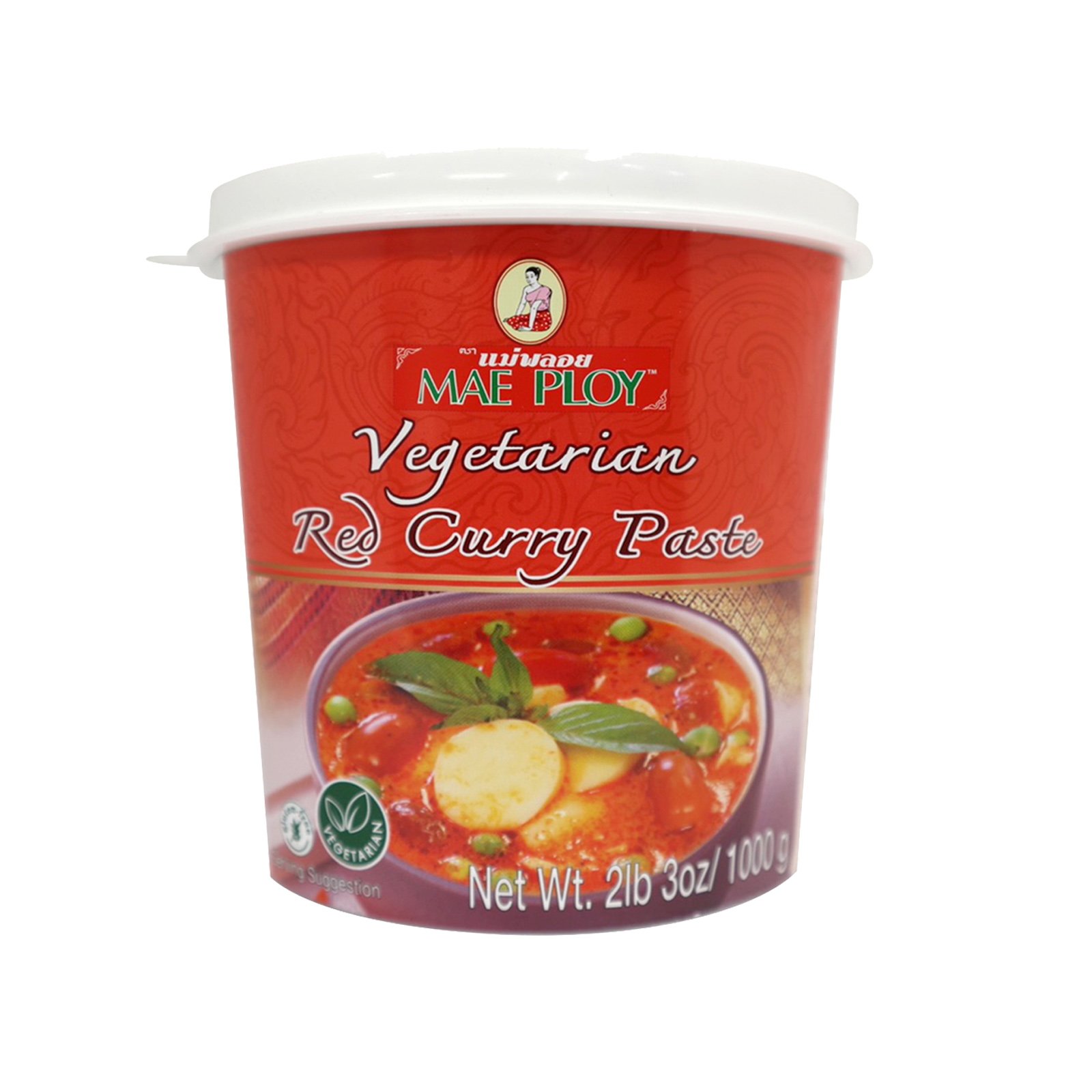 MAE PLOY RED CURRY PASTE (VEG) 1KG - Talard Thai Food Service