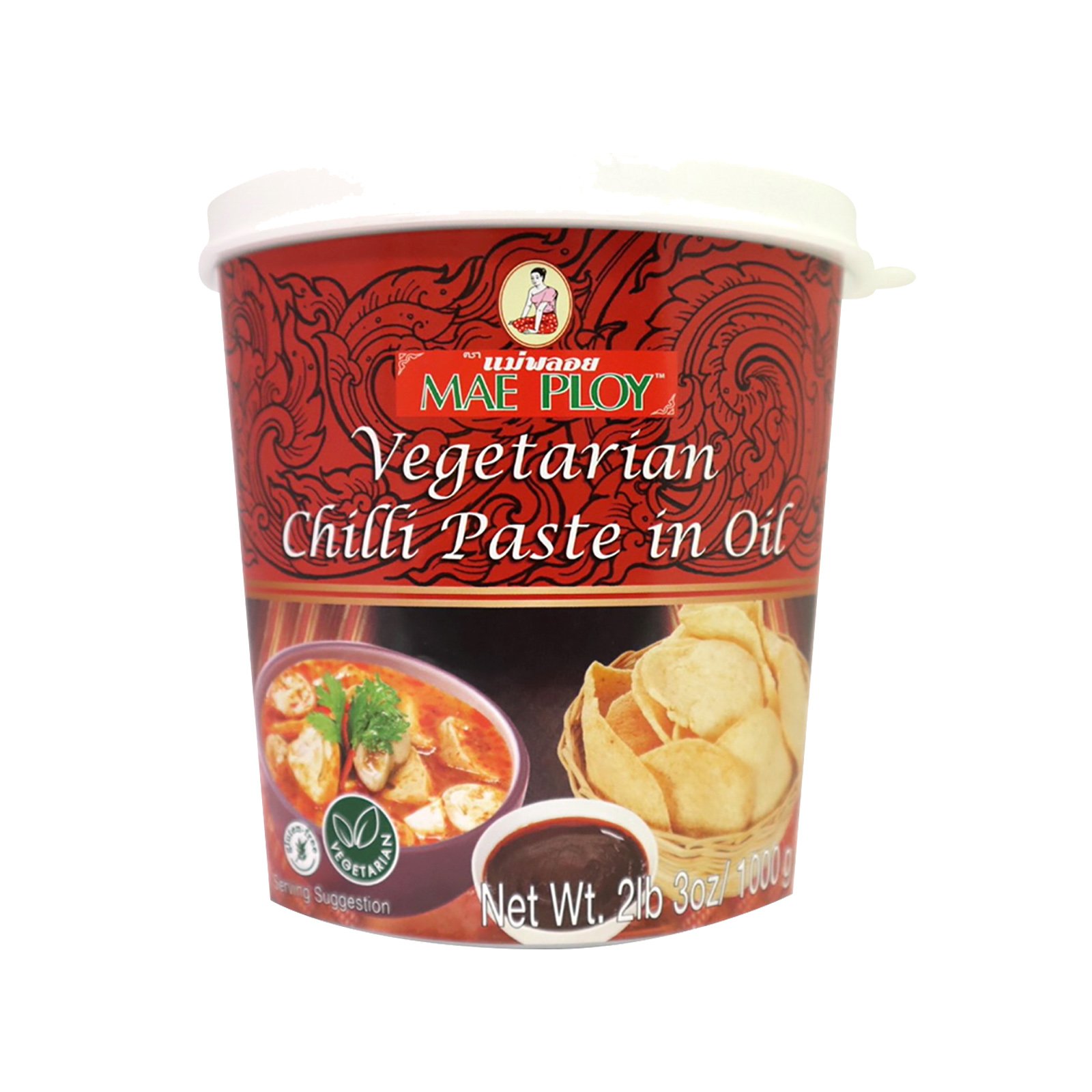 MAE PLOY CHILLI PASTE IN OIL (VEG) 1KG Talard Thai Food Service