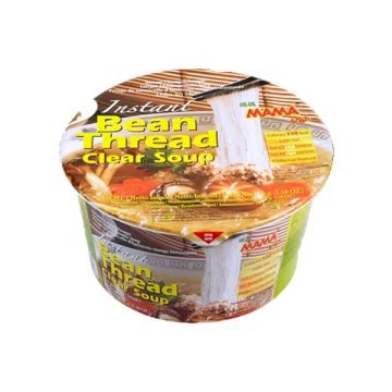 Mama Instant Bowl Mung Bean Vermicelli Clear Soup – A light and tasty instant soup with mung bean vermicelli, ideal for a quick and satisfying meal.