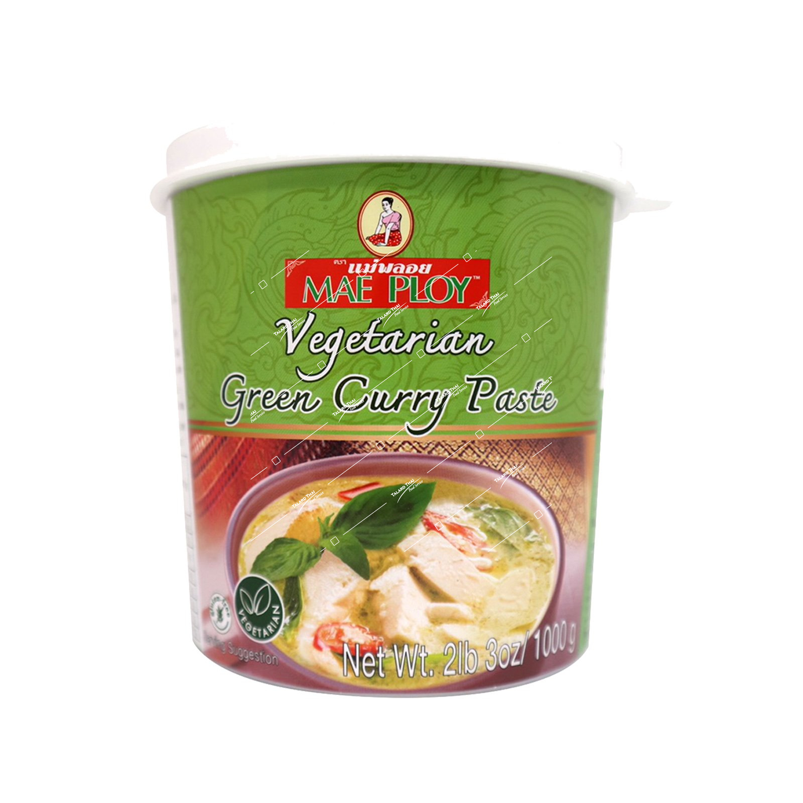 MAE PLOY GREEN CURRY PASTE (VEG) 1KG - Talard Thai Food Service