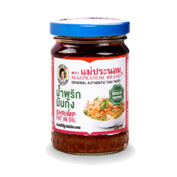 Jar of Mae Pranom Shrimp Paste in Oil 180g.