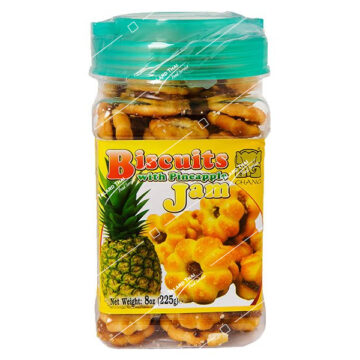 Package of Chang Coconut Biscuits with Pineapple Jam Filling 225g.