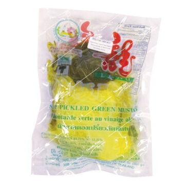 Jar of Twin Tusk Sour Pickled Green Mustard 350g.