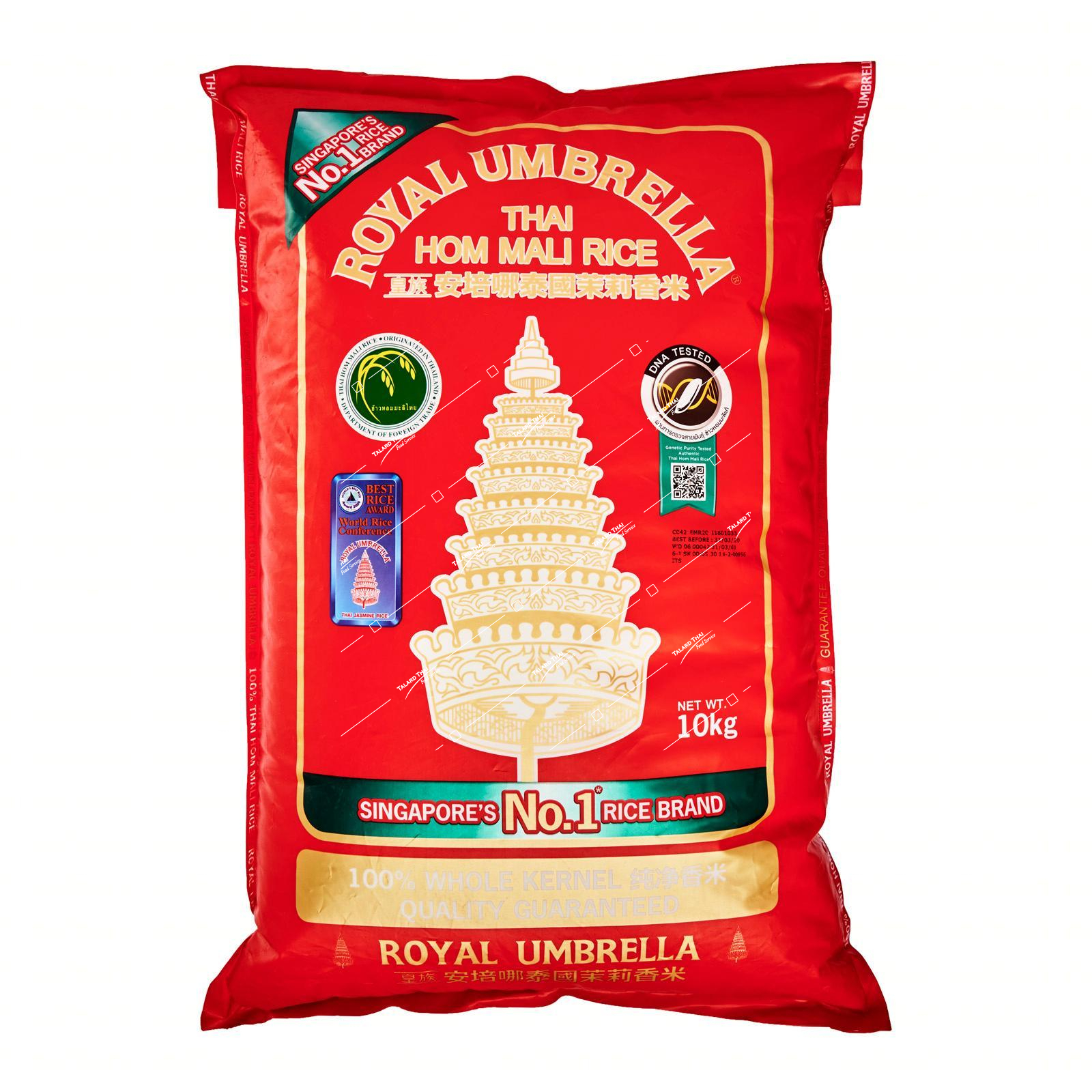 Royal Umbrella Thai Jasmine Rice – High-quality aromatic rice for Thai cuisine.