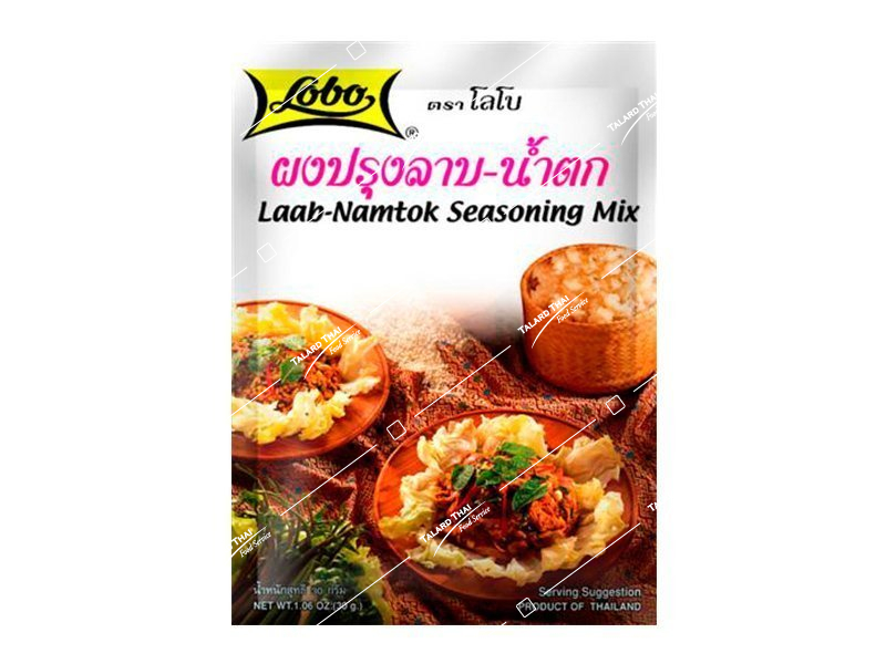 Package of Lobo Laab-Namtok Seasoning Mix 30g.
