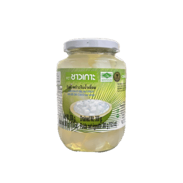 Jar of Chaokoh Coconut Gel in Syrup (Nata de Coco)