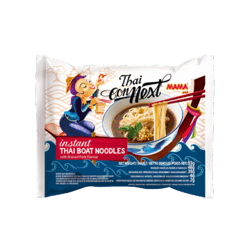 Pack of MAMA Thai Connext Instant Thai Boat Noodles with Braised Pork Flavour