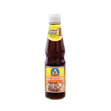 Bottle of Dek Som Boon Mushroom Vegetarian Sauce (Healthy Boy Brand)