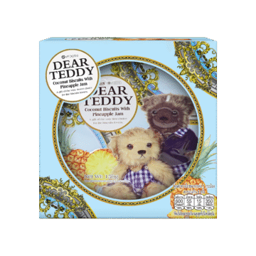 DEAR TEDDY COCONUT BISCUITS WITH PINEAPPLE JAM WITH INNER BOX