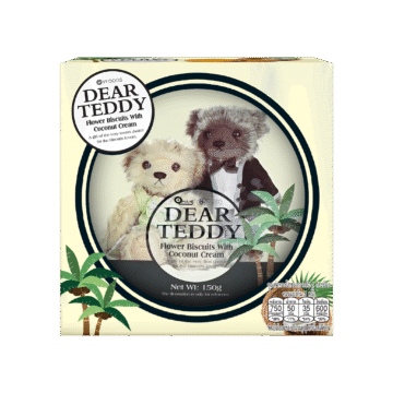 DEAR TEDDY FLOWER BISCUITS WITH COCONUT CREAM WITH INNER BOX