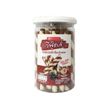 VFOODS WAFER ROLLED STICK WITH CHOCOLATE CREAM