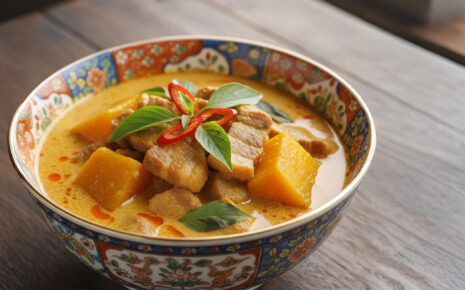 cover-RED CURRY WITH PUMPKIN AND PORK (แกงเผ็ดฟักทองใส่หมู)
