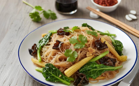 cover-VEGAN THAI GLASS NOODLE STIR FRY สูตรผัดวุ้นเส้นเจ