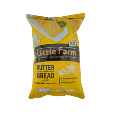 Little Farm Butter Crispy Bread 60g baked not fried Thai snack real butter