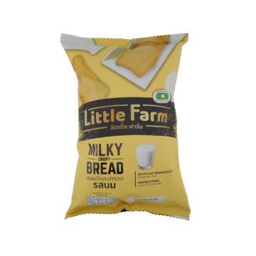 Little Farm Milky Crispy Bread 90g healthy baked not fried Thai snack great milk scent