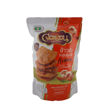 Jor Nguan Jasmine Rice Cracker with Flossy Shrimp 90g authentic Thai rice snack