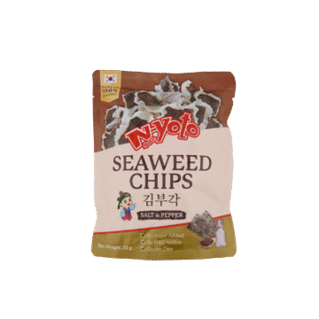 N-Yoto Seaweed Chips Salt & Pepper 20g crispy Korean Gimbugak snack gluten-free