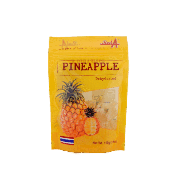 Red A Dried Pineapple 100g natural sweet and tangy dehydrated Thai fruit