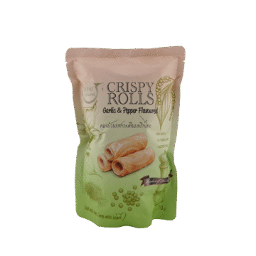 Thai Pattana Crispy Rolls Garlic & Pepper 70g oven-baked gluten-free savoury snack